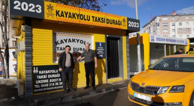 Palandöken'de Taksi Durakları Sıcacık