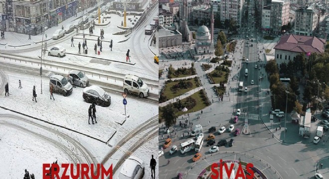 Sivas'tan, Erzurum'a kar çağrısı