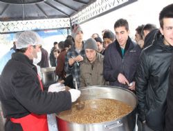 Palandöken'de aşure ikramı
