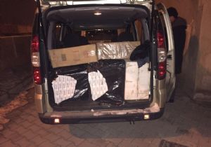 Pasinler'de 6 bin paket sigara ele geçirildi