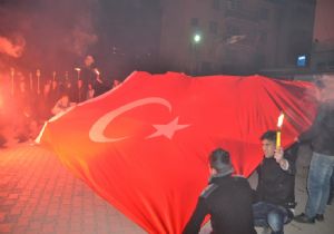 Şenkaya'da milli coşku