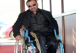 Akülü aracı bozuldu, tedavisi yarım kaldı