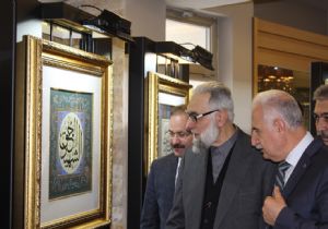 Atatürk Üniversitesi'nde Hüsnü Hat Sergisi açıldı