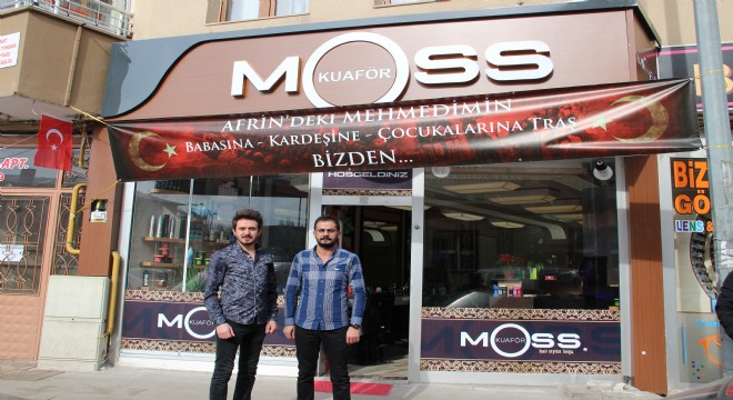 Afrin'deki Mehmetçiklerin ailelerine ücretsiz tıraş