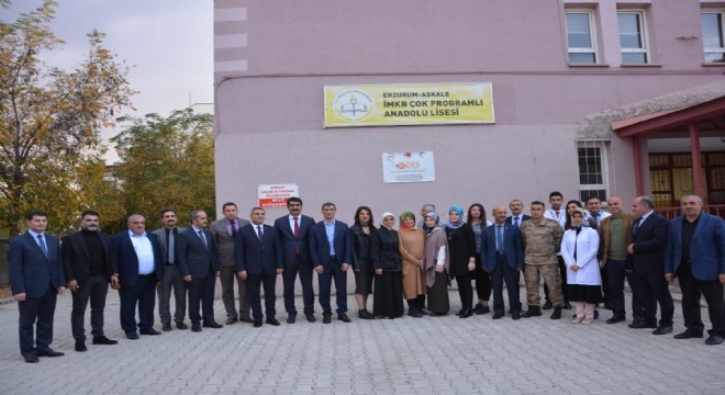 Aşkale'de 2 Okul, 2 Kütüphane açılışı