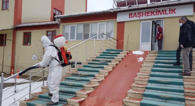 Aşkale'de dezenfeksiyon çalışmaları sürüyor