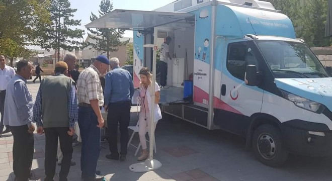 Aşkale'de mobil sağlık taraması