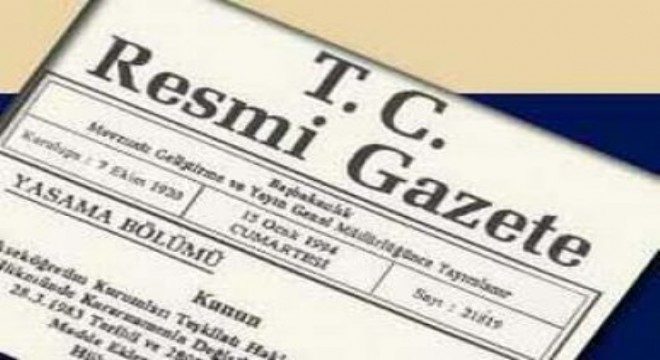Atama ve görevden alma Kararları Resmi Gazete'de