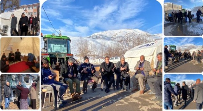 Aydemir Doğanşehir'de Depremzedeleri dinledi