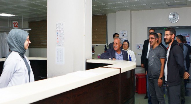 Çomaklı, Araştırma Hastanesi'nde incelemede bulundu