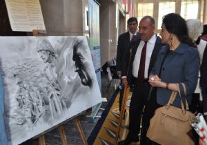 Dadaş Ressamın eserleri TBMM'de sergilendi