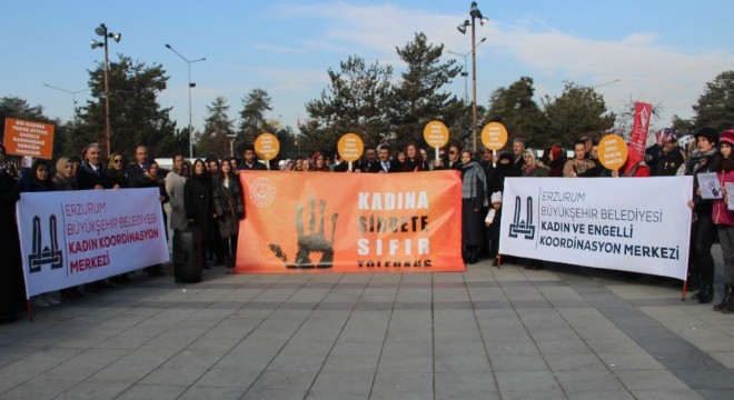 Dadaşlar ‘Kadına Şiddete Hayır' dedi