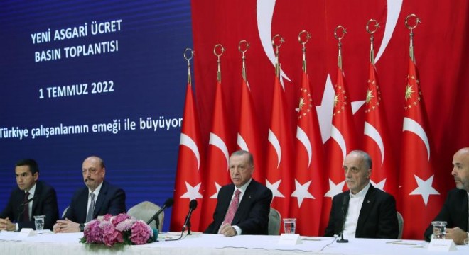 Erdoğan'dan asgari ücret müjdesi