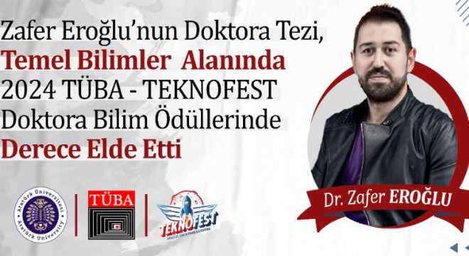 Eroğlu'ndan bilimsel başarı