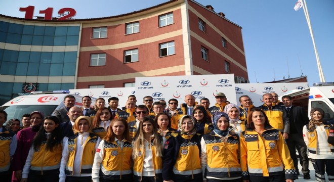 Erzurum 112'e 2 ambulans takviyesi