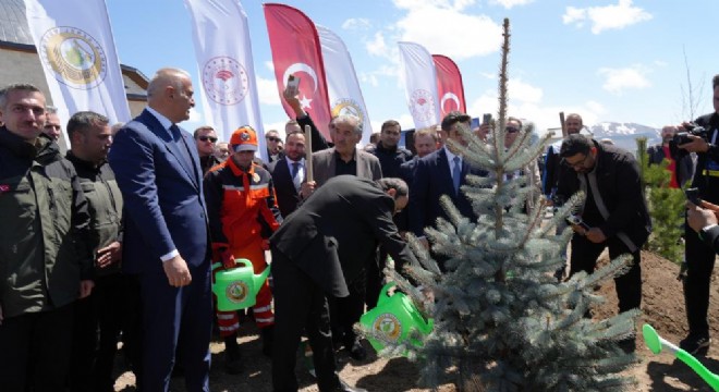 Erzurum'da EİT hatıra ormanı kuruldu