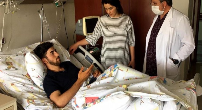 Erzurum'da hayata tutundu