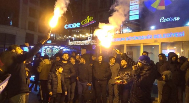 Erzurum'da kupa coşkusu