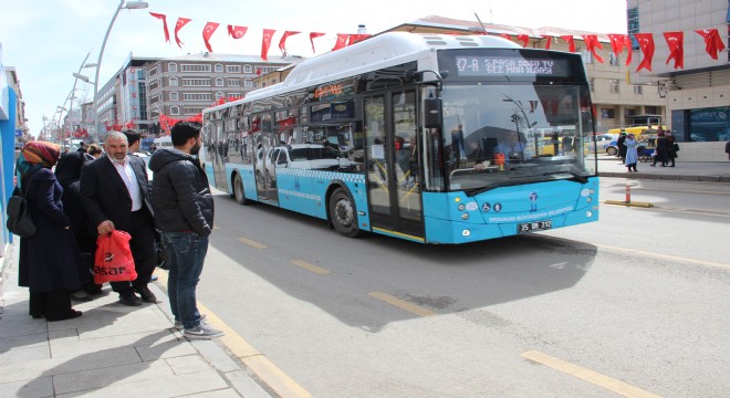 Erzurum'da toplu taşıma araçları bugün ücretsiz
