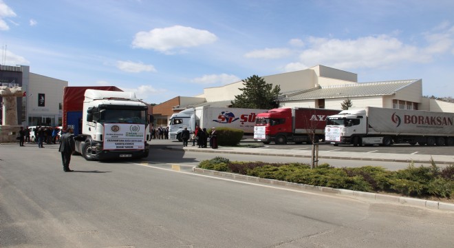 Erzurum'dan Doğu Guta'ya insani yardım