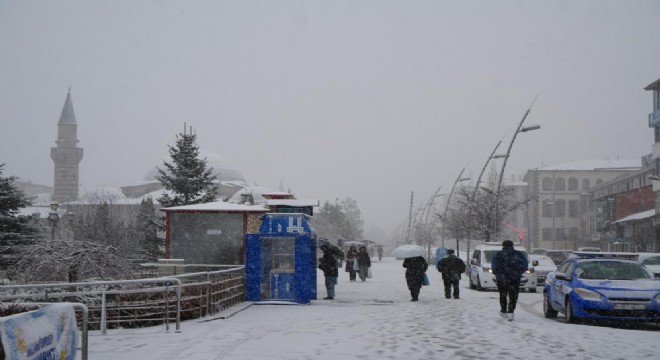 Erzurum için kar uyarısı