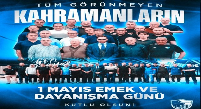 Erzurumspor'dan 1 Mayıs kutlaması