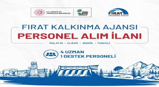 Fırat Kalkınma Ajansı personel alımı yapacak