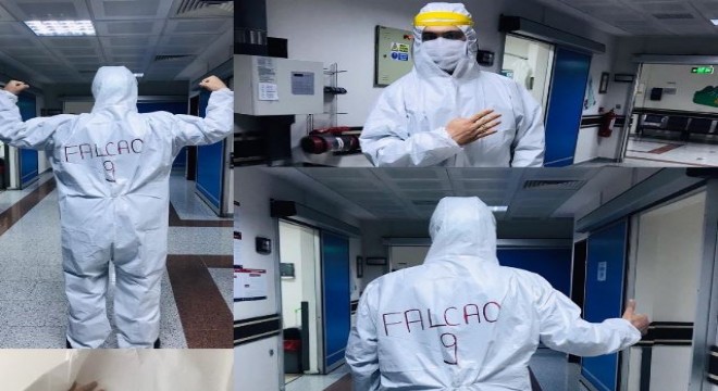 GS'lı Falcao'dan Erzurumlu sağlık çalışanına teşekkür