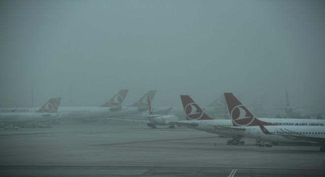 Hava ulaşımına sis engeli