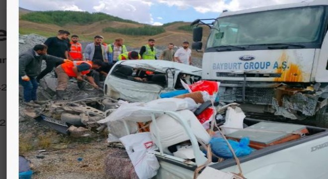 İspir Dallıkavak'ta feci kaza: 2 ölü, 2 yaralı