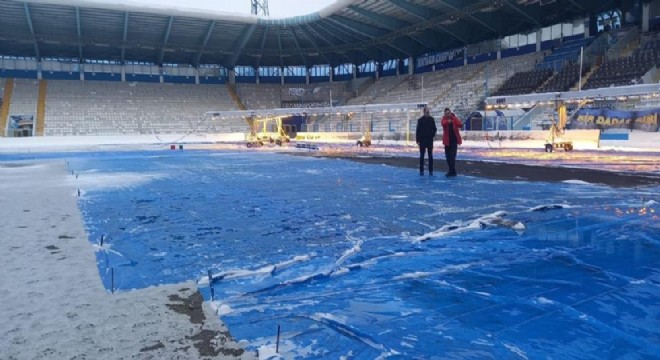 Kazım Karabekir Stadı'nda Iğdır FK mesaisi