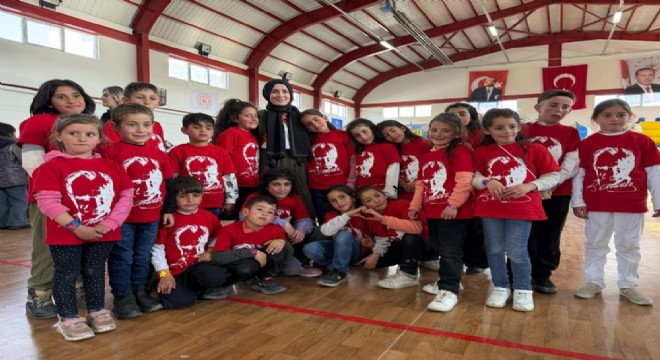 Köy çocukları bayramı festivalle kutladı