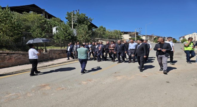 MHP heyeti heyelan bölgesinde incelemelerde bulundu