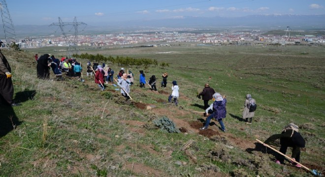 Palandöken Belediyesinden fidan dikim seferberliği