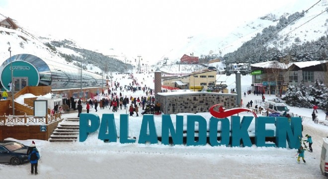 Palandöken'de kar kalınlığı 2 metreyi aştı