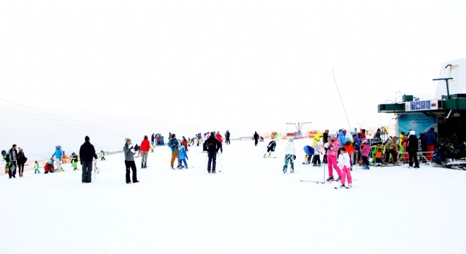 Palandöken'de kayak coşkusu