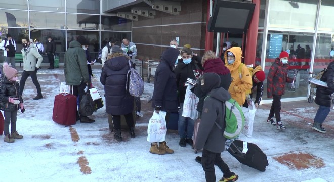 Palandöken'e ilk turist kafilesi