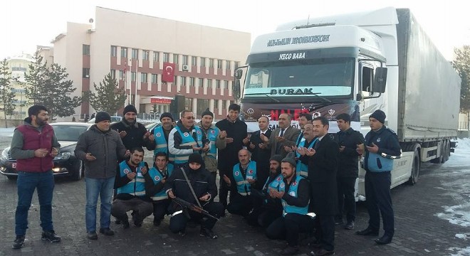 Pasinler'den Halep'e yardım