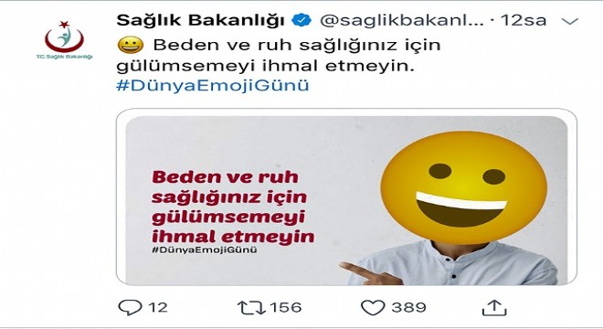 Sağlık Bakanlığından sağlıklı emojiler