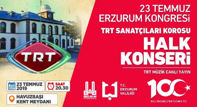 TRT'den 23 Temmuz konseri
