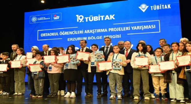 TÜBİTAK bölge finalinde Erzurum'a 13 ödül