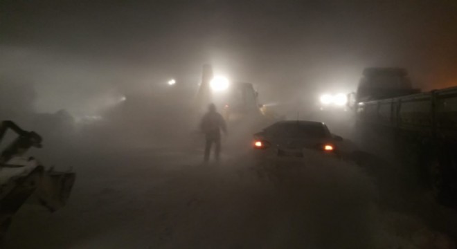 Erzurum'da Tipi Geçit vermedi