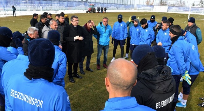 Vali Memiş'ten Erzurumspor'a moral destek