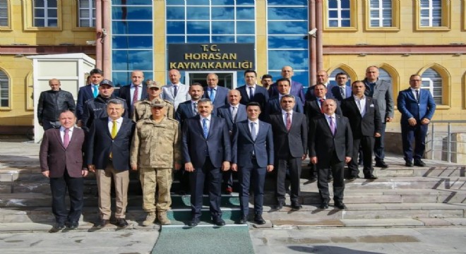 Yılmaz'dan Vali Çiftçi'ye Horasan Brifingi