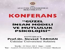 Tarhan “Güzel insan Modeli'ni anlatacak