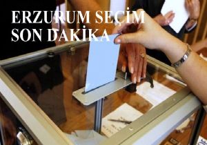 Erzurum'da seçim bitti, sıra sayımda