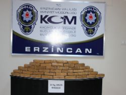 Erzincan yolunda uyuşturucu operasyonu