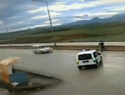 Polisten kaçarken, kapana tutuldu
